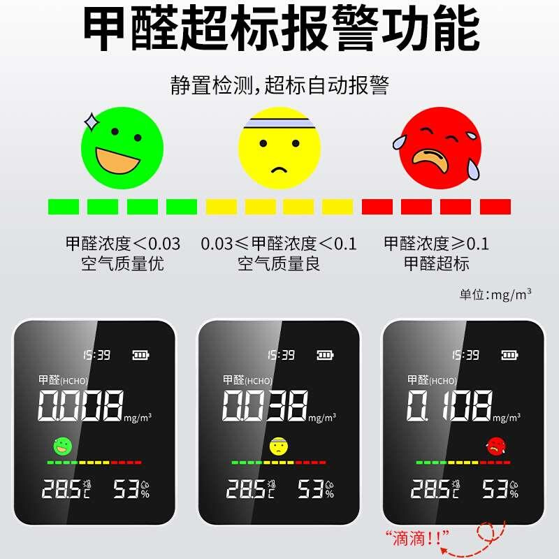 高档甲醛检测仪器高精度新房测甲醛专业家用室内自测空气质量测试 - 图0