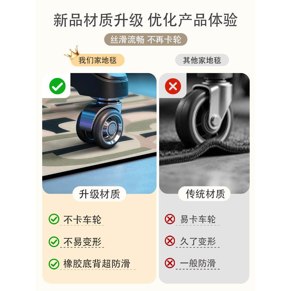 蜡笔小新电脑椅子地垫拱形书房学习桌滑轮座椅转椅垫防滑卧室脚垫,淘宝优惠券,粉丝福利购,淘宝优惠卷