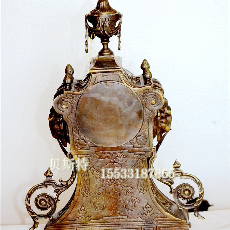 全铜做旧b座钟老式上弦报时座钟仿古董钟家居装修样板间座钟,淘宝优惠券,粉丝福利购,淘宝优惠卷