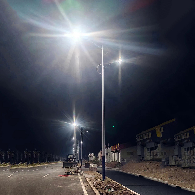 新农村6米回纹太阳能路灯市政工程道路照明灯民族特色亮化路灯杆 - 图1