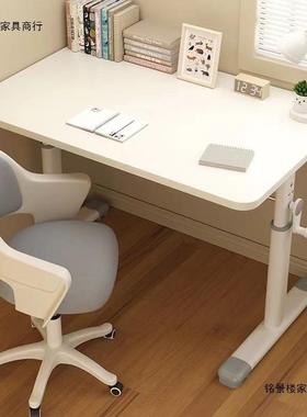 可升降桌子电脑桌台式家用儿童学习书桌学生写字桌床边办公小桌子