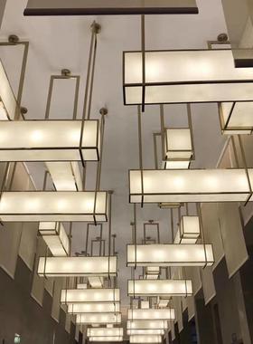 ktv工程吊灯非标琉璃水滴灯浪漫主义设计造型灯餐厅大吊灯