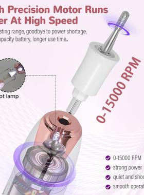 电动磨甲器八合一便携美甲打磨器专用多功能卸甲修甲套装工具