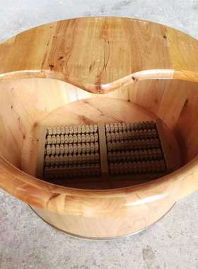 21cm高香柏木泡脚足浴洗脚木盆浴桶成人家用木桶实木加厚