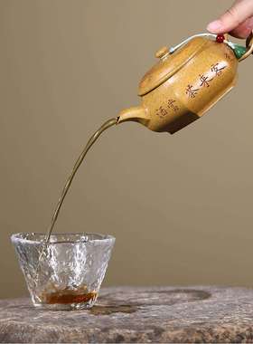 分销宜兴紫砂壶原矿龙骨金砂手工制作六方明炉高端茶具泡茶壶