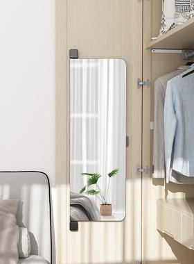 衣柜镜子内装推拉镜衣橱平开门穿衣镜内置旋转隐藏折叠伸缩全身镜
