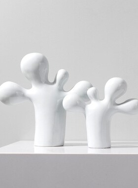 现代简约家居装饰品摆p件创意摆设房间布置办公桌茶几书架陶瓷好