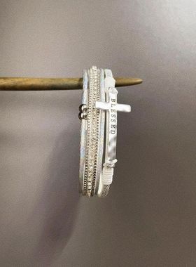 Vintage古着Leathercross手环