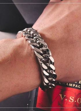 朋克高级感男钛钢手链ins