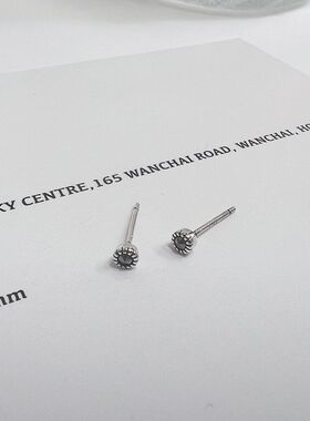 个性嘻哈养耳洞耳棒黑色耳钉男