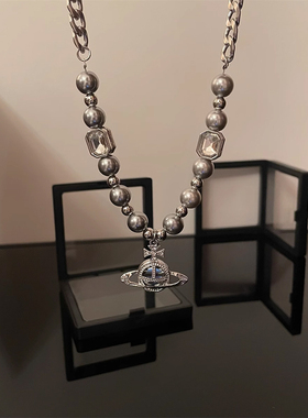 星球串珠拼接项链男款女生冷淡风