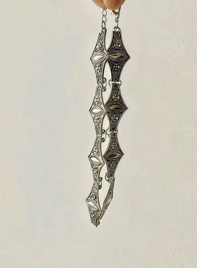 欧美复古做旧choker项链小众设计