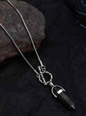 六岩柱美拉德风吊坠项链男潮百搭