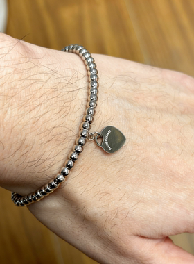 经典心形4mm珠子手链爱心圆珠手链