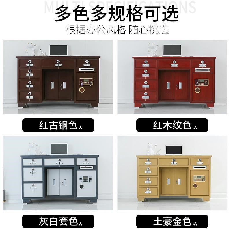 All-steel insurance c desk office commercial safe box home anti-theft fingerprint password cashier drawer insurance