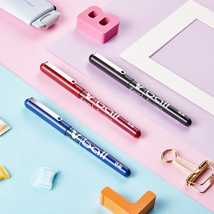 日本PILOT百乐中性笔大容量学生考试专用小威笔BL-VB5直液式走珠笔 0.5mm 子弹头中性笔签字笔官方旗舰店 - 图2