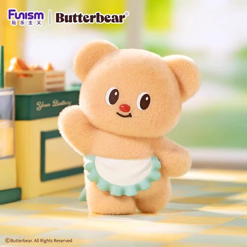 玩乐主义黄油小熊butterbear营业日系列盲盒工位可爱公仔摆件礼物 - 图3