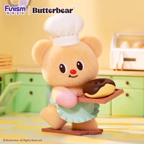 玩乐主义黄油小熊butterbear营业日系列盲盒工位可爱公仔摆件礼物 - 图1
