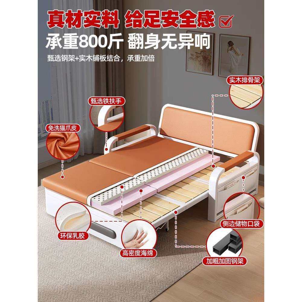 折叠沙发床双人1米5客厅2025新款两用小户型多功能一体1米2单人床,淘宝优惠券,粉丝福利购,淘宝优惠卷