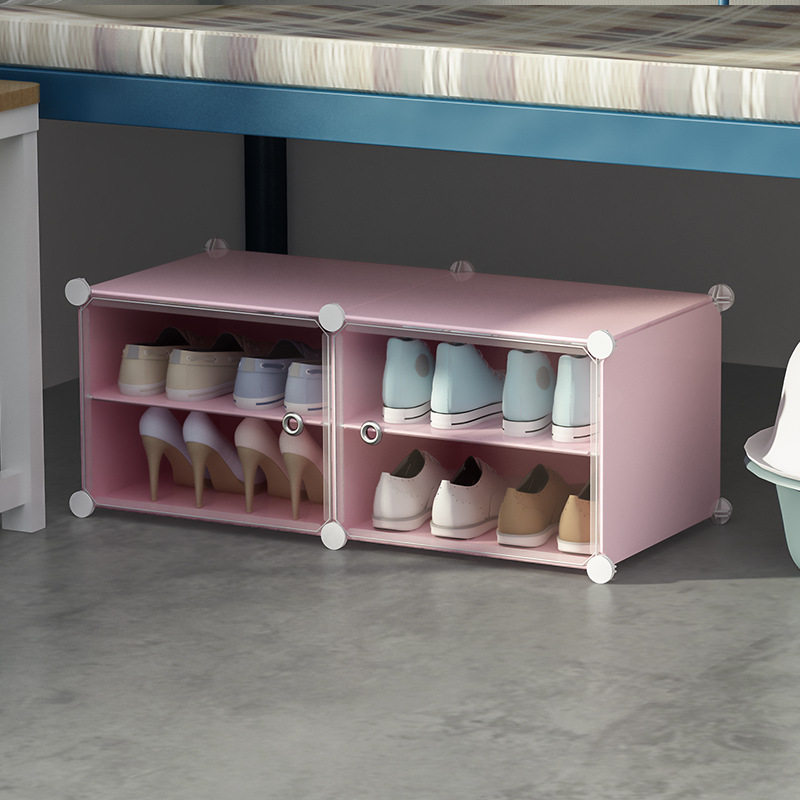 简易组装鞋柜魔片可调节DIY省空间折叠宿舍出租房防尘门口收纳架,淘宝优惠券,粉丝福利购,淘宝优惠卷