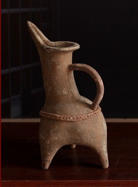 新石器早期文化仿古陶q器大全陶罐陶鬲陶鬶陶盉陶奁陶鼎古玩物收