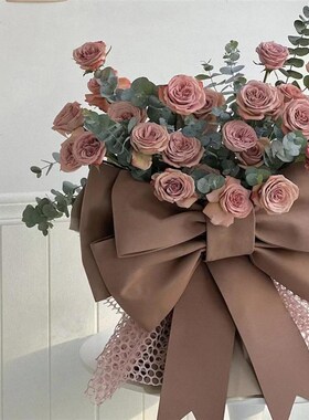 新年大蝴蝶结仿真花m束装饰商场公司年会活动婚礼场景布置拍照厂