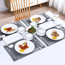 Western-style dinner plate cutlery suit full set of family house parties complete set of childrens steak tray combined Western dining utensils