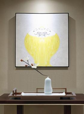 现代新中式金属提篮摆设托盘铁艺摆件底座家居客厅茶几提盒装饰品