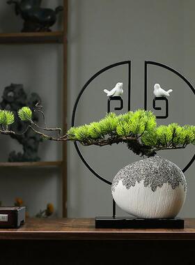 新中式创意花瓶客厅电视柜沙发角几装饰品酒店餐厅玄关摆件中国风