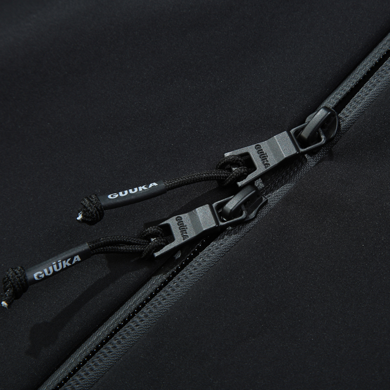 古由卡GuukaTech机能运动休闲冲锋外套男秋 双拉链防泼水热封夹克 - 图2