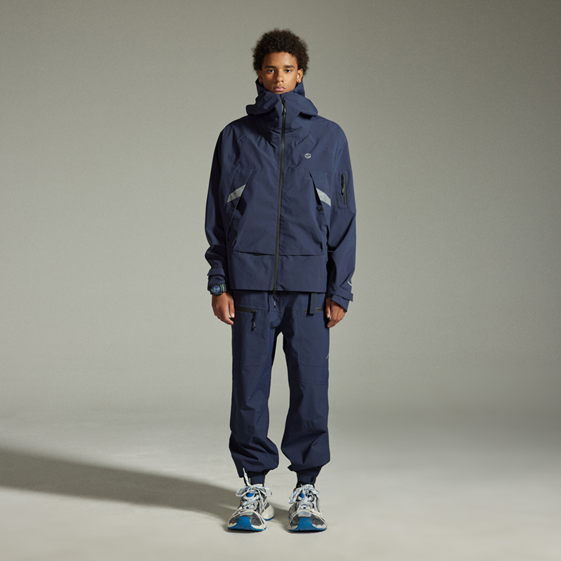 古由卡GuukaTech机能运动休闲冲锋外套男秋 双拉链防泼水热封夹克 - 图1