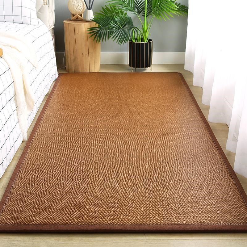 日式藤编地毯卧室床边飘窗u垫子夏季宝宝爬行垫客厅凉席地垫子防,淘宝优惠券,粉丝福利购,淘宝优惠卷