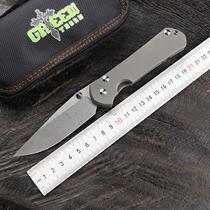 Green tingle large Sebenza 31 folding knife VG10 blade TC4 titanium shank outdoor camping hunting EDC tool