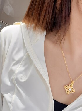 十字金刚杵吊坠点钻十字架项链