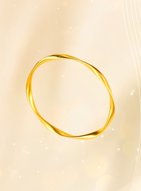 古法传承金包银莫比乌斯手镯