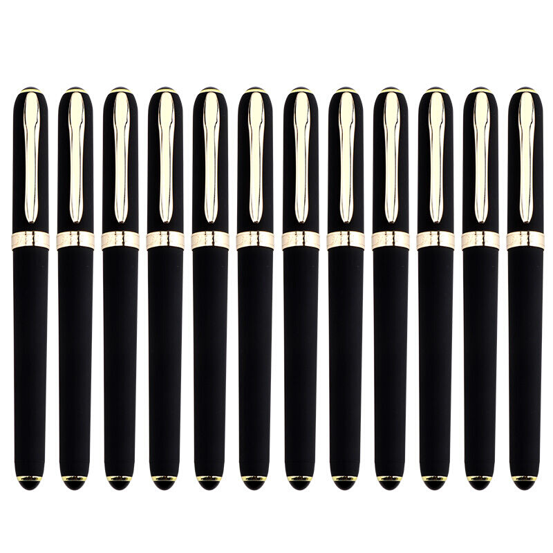 宝克（BAOKE）PC23081.0mm黑色大容量中性笔办公水笔磨砂笔杆商务 - 图1