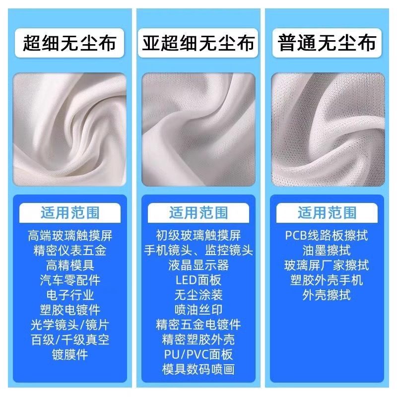 无尘布工业擦拭布实验室防静电手机维修电脑屏幕清洁无纺布不掉毛,淘宝优惠券,粉丝福利购,淘宝优惠卷
