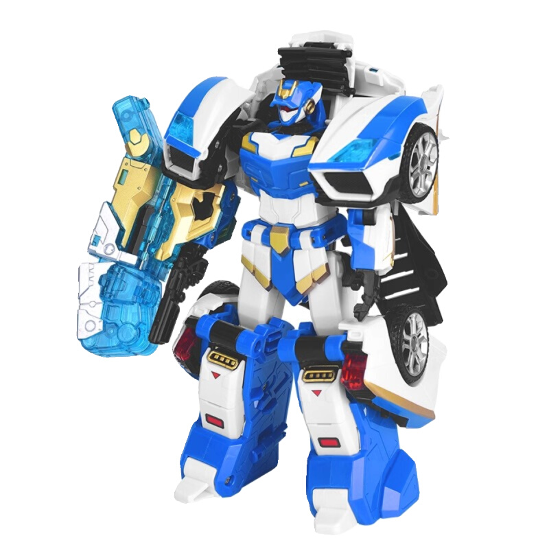 正版炫卡斗士炫蓝闪电变形机器人儿童汽车机甲男孩玩具圣诞礼物 - 图3