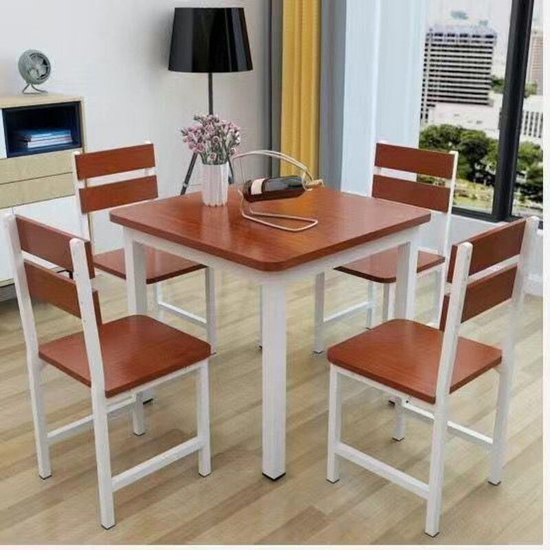 餐桌椅小户型组合吃饭桌子简约现代小方桌户型正方形餐桌家用方桌 - 图2
