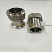 Custom stainless steel F vacuum regulation joint vacuum quartz tube sealing joint vacuum tube type furnace sealing choke plug)