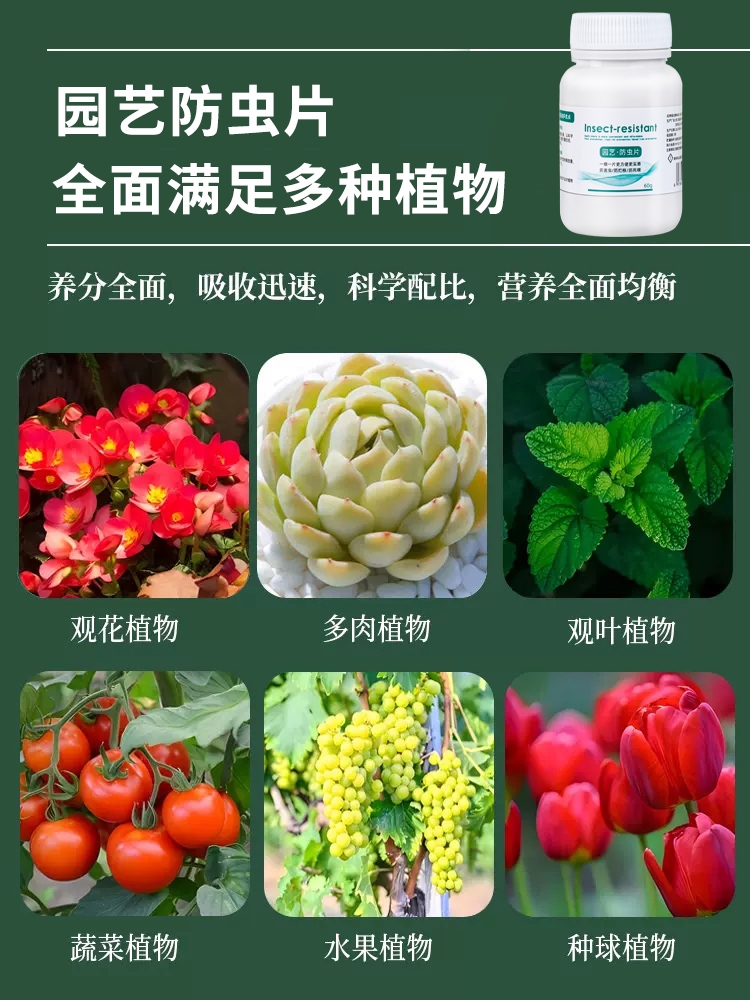 园艺防虫片菜地杀虫药无毒园林土壤杀虫剂菜园植物小白专用驱虫片 - 图1