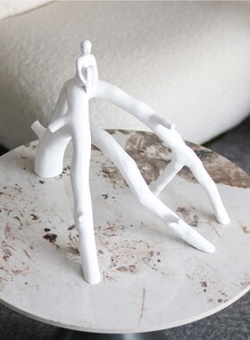 侘寂创独意孤人间物树杈雕塑摆件Z1002436样板S摆设客厅书房店酒