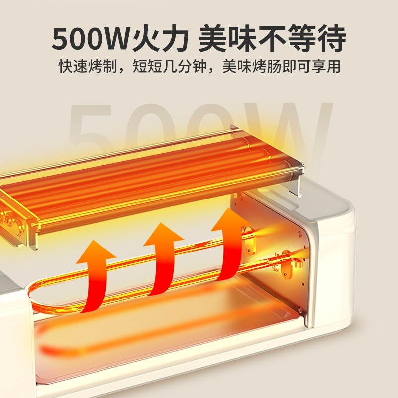 烤肠机家用小型全自动迷你小型烤香肠热狗机宿舍多功能烧烤神器.-图0