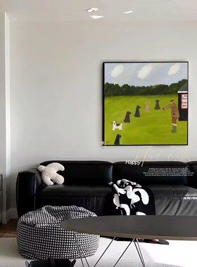 热销马蒂斯GaryBuntu插画复古小众装饰画绿色植物客厅餐厅卧室玄
