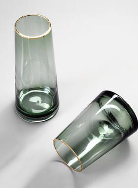 贝汉美简约轻奢风装饰品摆件时尚软装家居U玻璃花瓶女神节