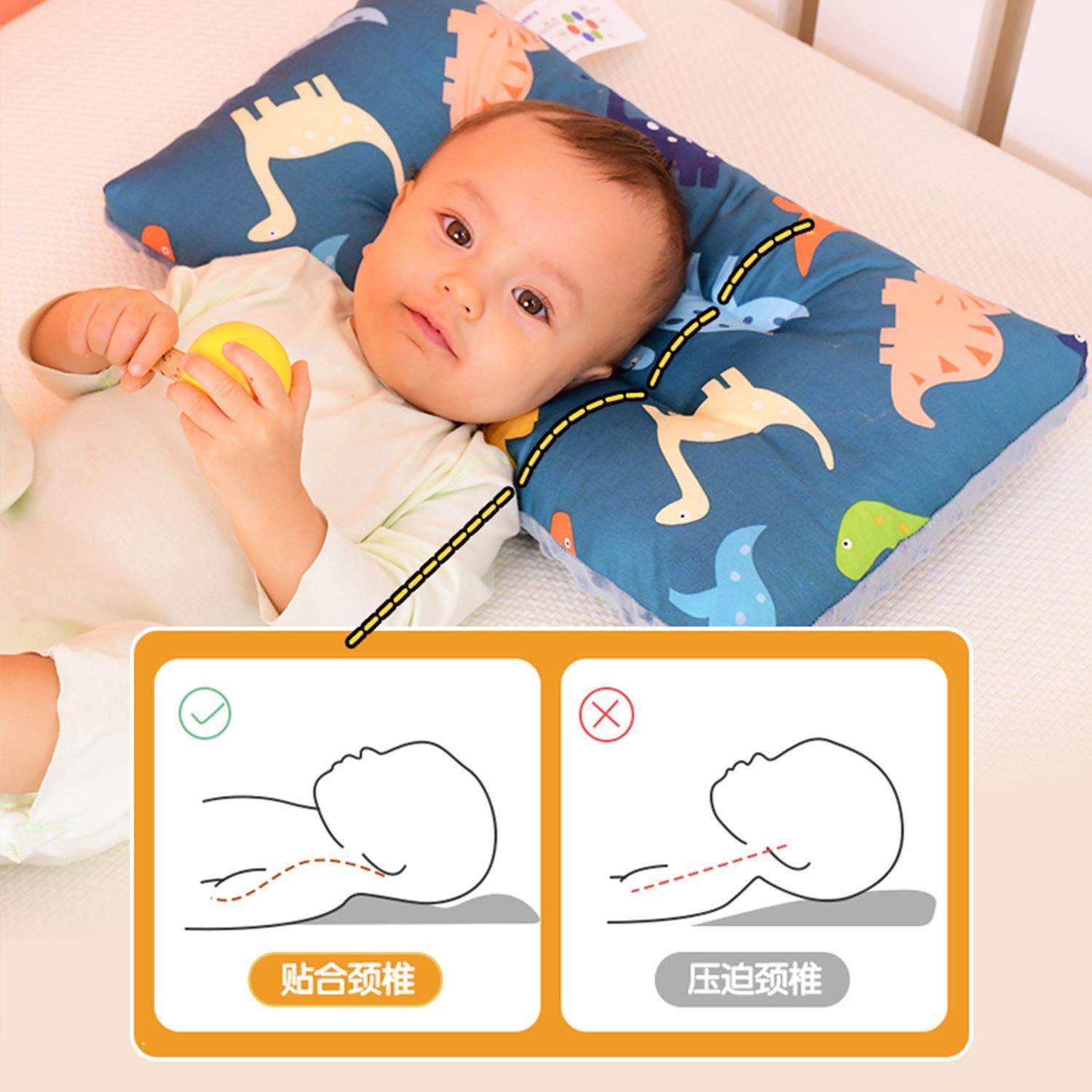 宝宝枕头豆豆枕小枕头0-6-12岁柔软婴儿枕头定型枕学生枕儿童枕头,淘宝优惠券,粉丝福利购,淘宝优惠卷