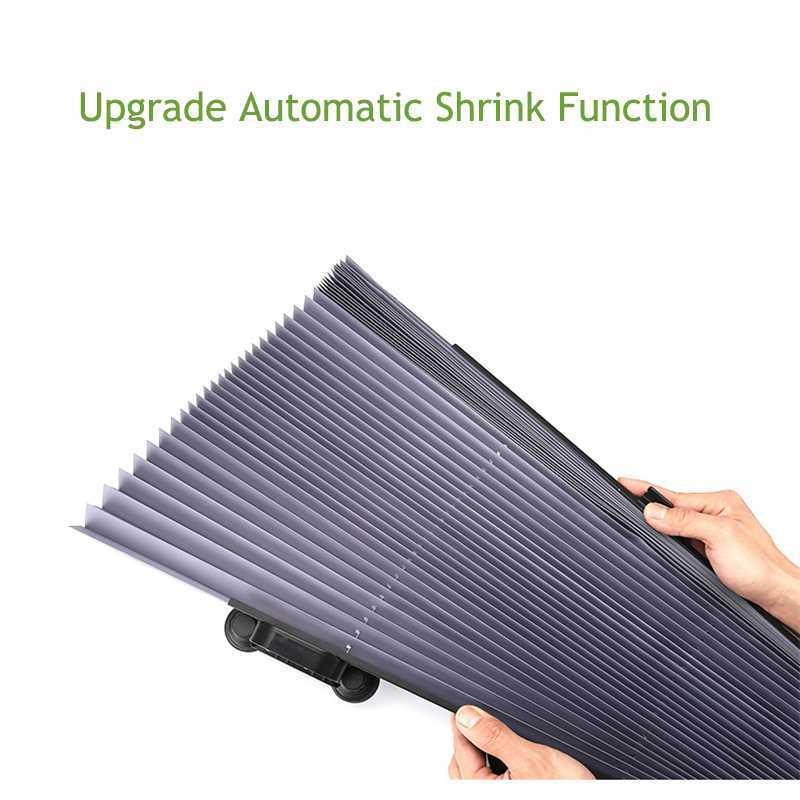 Car Windshield Sunshade Curtain Retractable Folding Car Sun - 图0