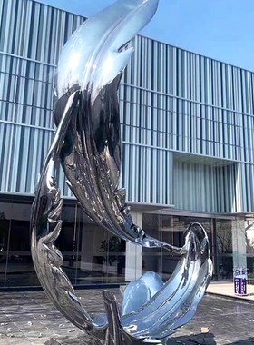 不锈钢抽象艺术雕塑定制异形圆环金属制K品户外园林景观小区装饰