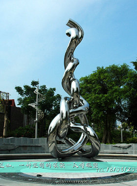 户外大型不锈钢雕塑城市园林抽象艺术品I雕塑定制广场金属雕塑摆