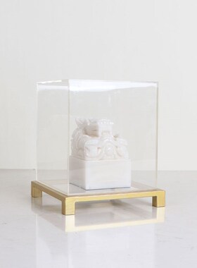 新中式印b章玉玺展示柜摆件样板房展厅书房办公桌桌面家居软装饰